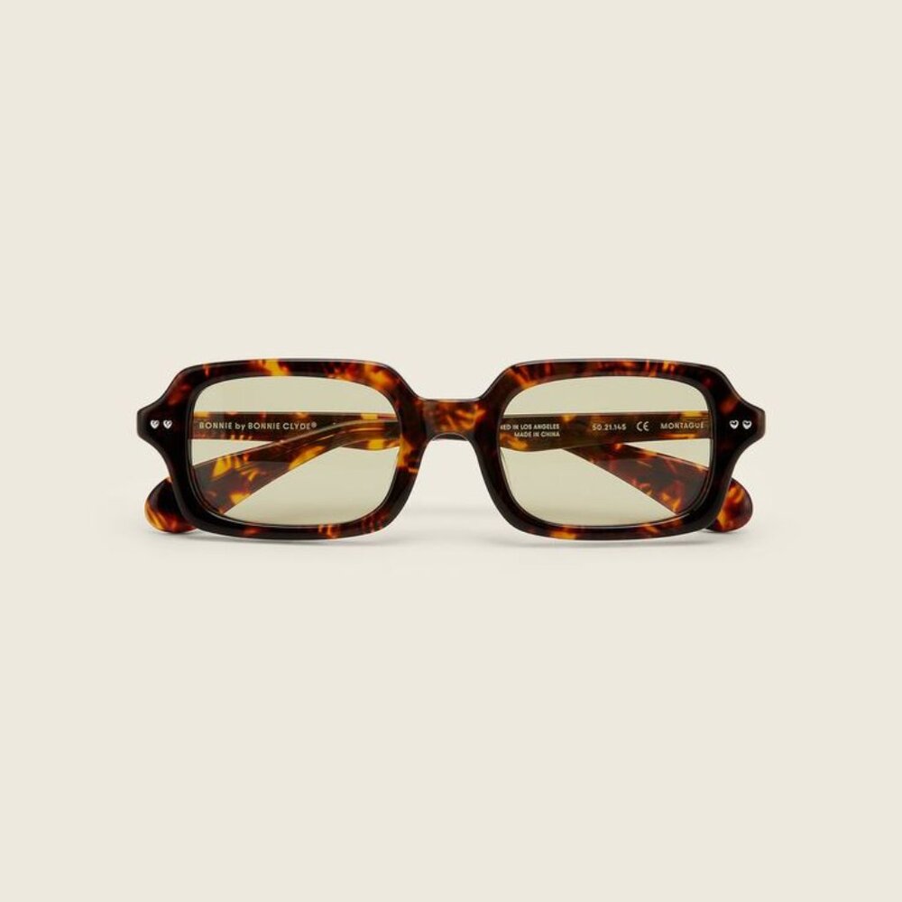 Tortoiseshell Rectangle Women's Sunglasses - Brown
